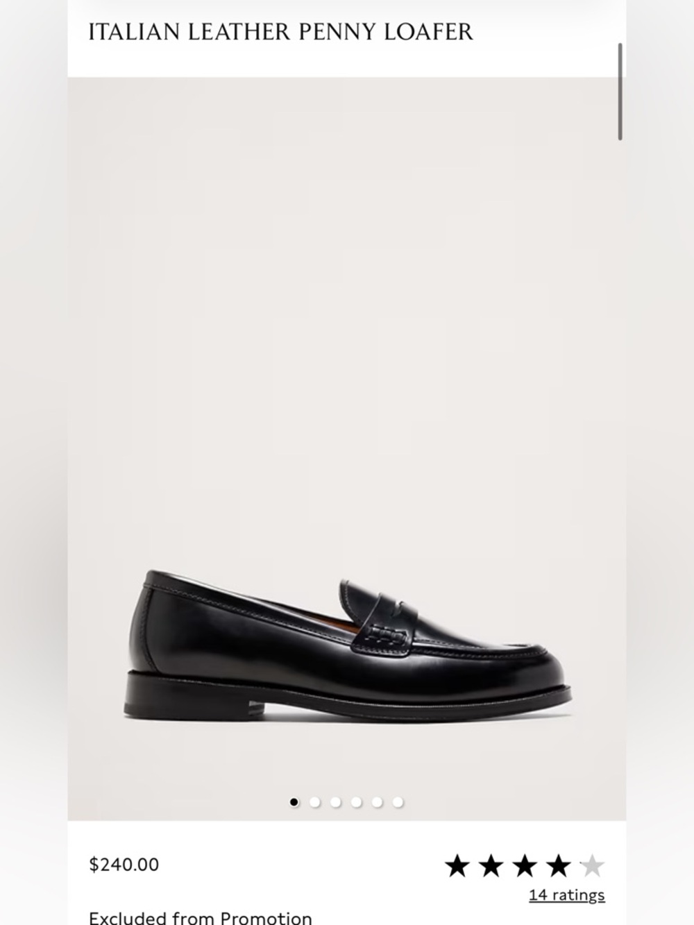 BR Italian Leather Penny Loafer